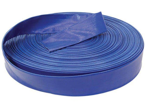 Pro Drain Hose 2"x 50' Blue Poly Woven Fiber | DH4250 - Benchmark Pool Supply