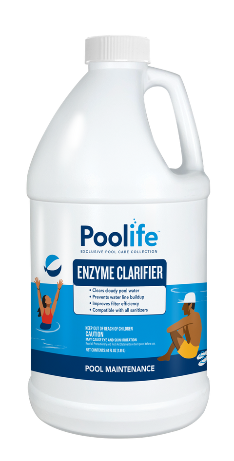 Poolife Enzyme Clarifier Pool Maintenance 64OZ Front