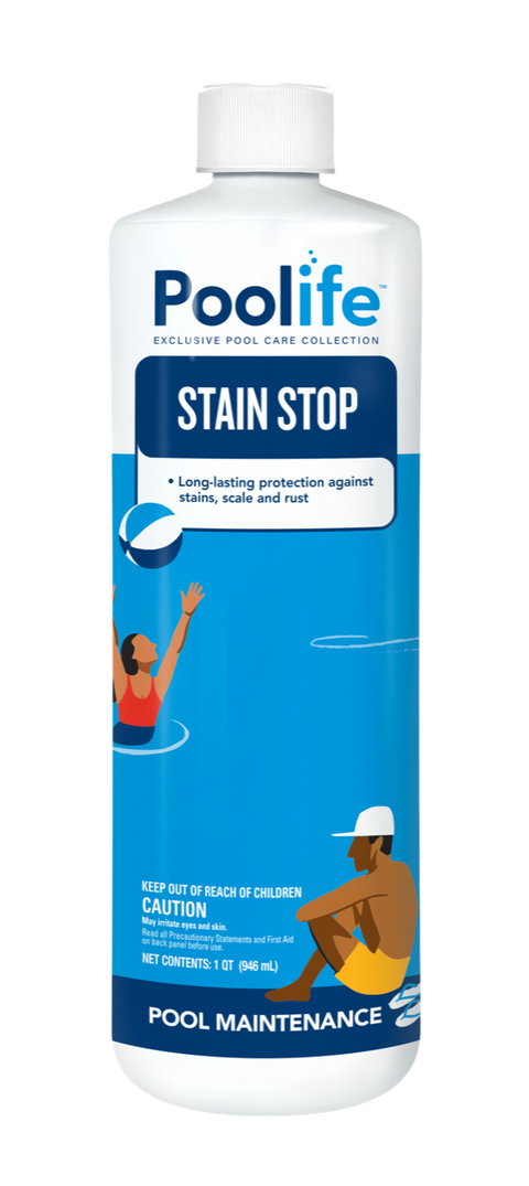 Poolife Stain Stop pool maintenance quart Front