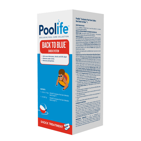 Poolife Back to Blue box Back Left View