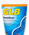 GLB Stabilizer 4lb – Pool Water Conditioner & UV Protection for Chlorine Efficiency Chemicals - Regular for swimming pools
