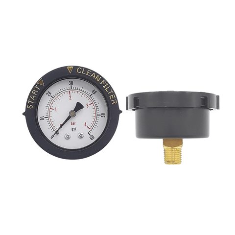 Swimables Pentair Style Top Mount Pressure Gauge W/Start&Clean SW-25-059 - Benchmark Pool Supply