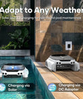 Aiper Solar Powered Skimmer charging options