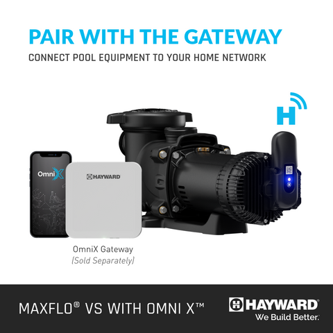 Hayward MaxFlo VS 415 1.65 HP Variable-Speed Pool Pump with OmniX | W3VSP23415