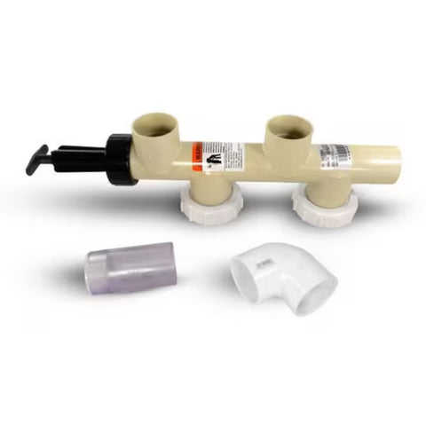 CMP 7-1/2" Cream Slide Valve 25831-119-750 genuine OEM pool valve part from Benchmark Pool Supply