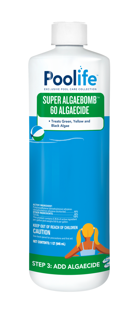 Poolife Super Algaebomb 60 Algaecide quart Front Step 3
