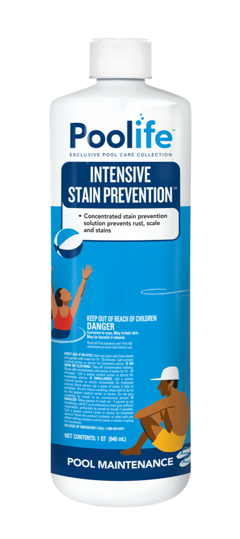 Poolife Intensive Stain Prevention Pool Maintenance Quart Front