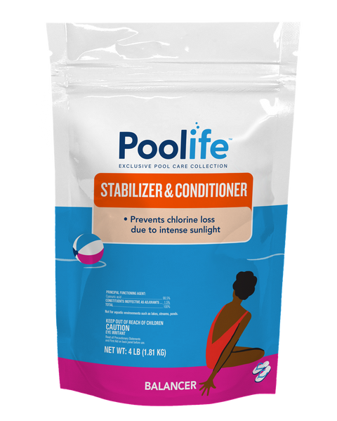 Poolife Stabilizer and Conditioner 4lb Bag Front balancer