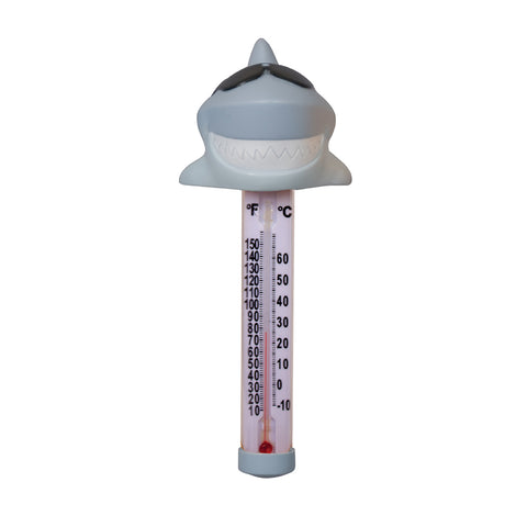Shark Floating Pool Thermometer with shark design for accurate pool temperature readings by My Store