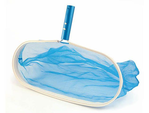 Classic Leaf Rake with Soft Vinyl Rim & Aluminum Handle | LN2323 for swimming pools