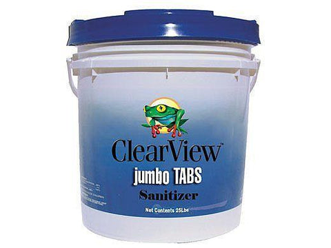 Clearview 3" Jumbo Chlorine Tablets – 25 lb Bucket Tablets for swimming pools