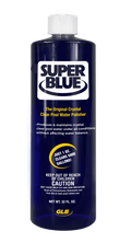 GLB Super Blue Clarifier 1 qt Concentrated Pool Treatment bottle for crystal clear water