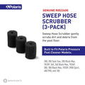 Polaris R0522400 Sweep Hose Scrubber 3 - Pack | Fits Polaris 180/280/360/380 for swimming pools