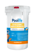 Poolife Active Cleaning Chlorinating Granules 100 lb container for pool chemical sanitizing