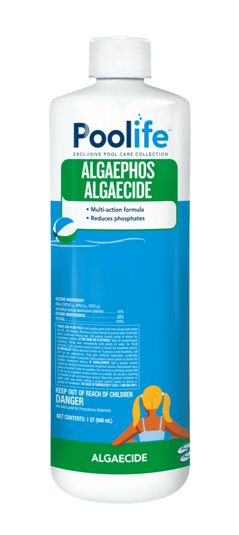 Poolife® AlgaePhos Algaecide – Multi - Action Algaecide & Phosphate Remover Algaecides for swimming pools