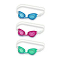 Swimline Buccaneer Swim Goggles 9306 in blue, pink, and green for pool use