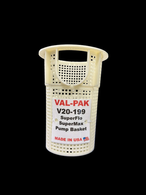 Val - Pak V20 - 199 Superflo Pump Basket Heavy Duty for swimming pools
